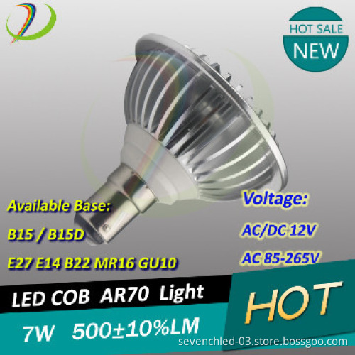 7W AR70 LED GU10 MR16 LED Spotlight CRI>80 3000K Dimmable AR70 B15